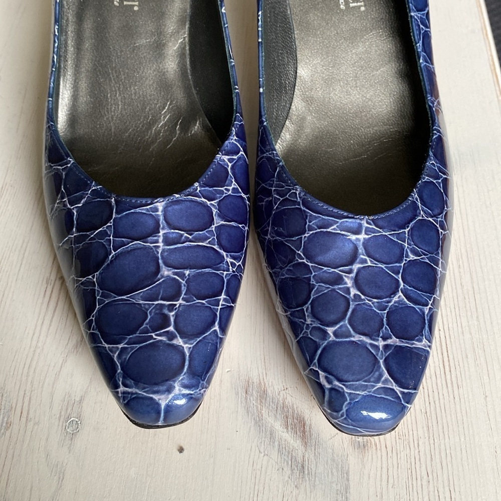 Roberto Capucci, Leather Pumps, Croc Embossed, Made in Italy, 8 - Picture 8 of 10